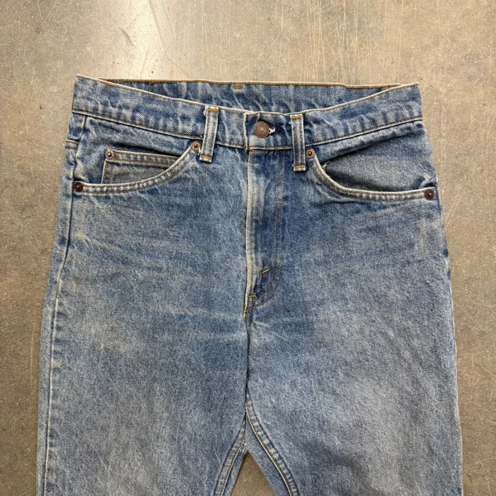 Vintage 70s Levis 517 Orange Tab Jeans 29x32 Talon 42 Zipper Made in USA Light